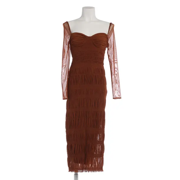 Cocktail Dress in Brown, Polyester, self-portrait