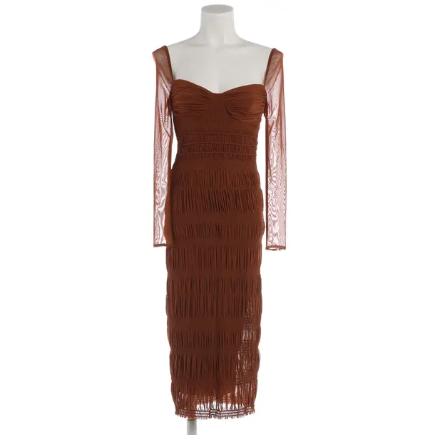 Cocktail Dress in Brown, Polyester, self-portrait