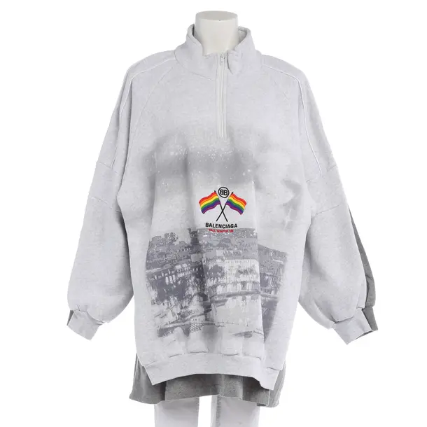 Sweatshirt in Grau, Baumwolle, Balenciaga