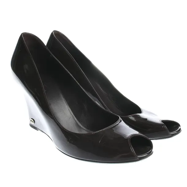 Peeptoes in Braun, , Gucci