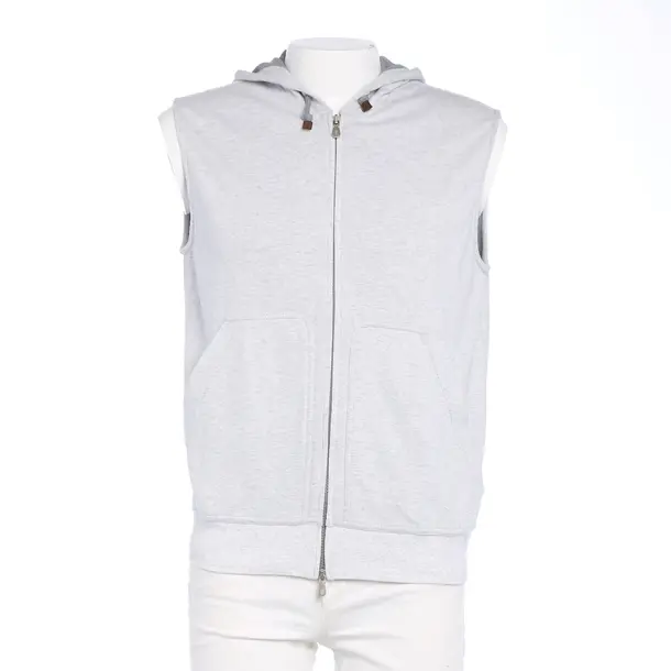 Vest in Gray, Cotton, Brunello Cucinelli