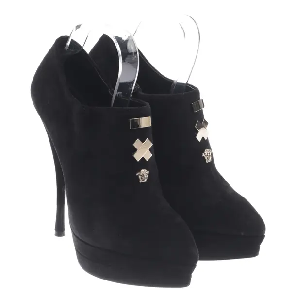 Ankle Pumps in Black, , Versace