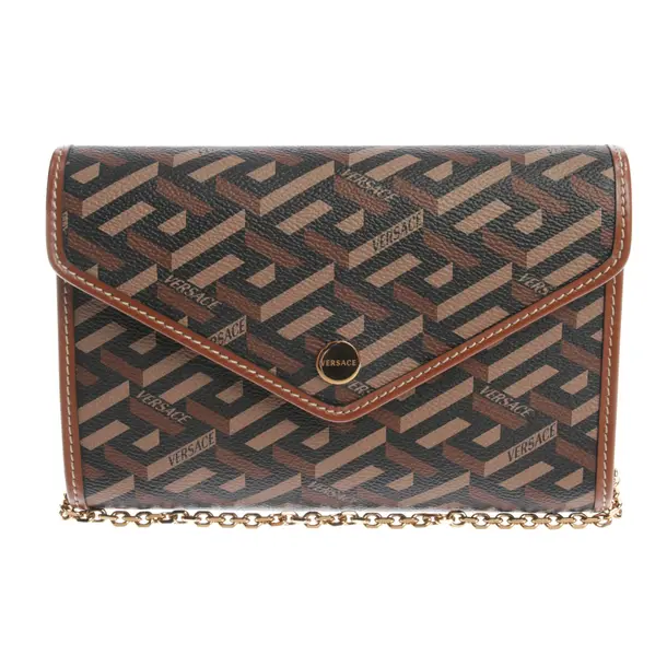 Wallet on Chain in Mehrfarbig, Leder, Versace