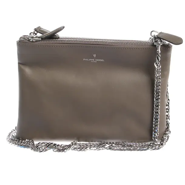 Cross Body Bag in Brown, Leather, Philippe Model