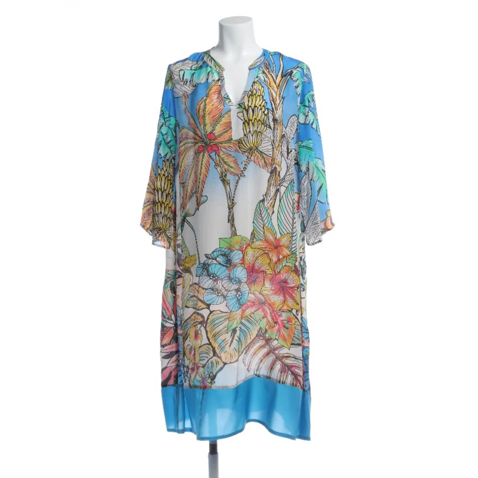 strapless open back dress Sleeveless midi dress jungle leo print main image 0
