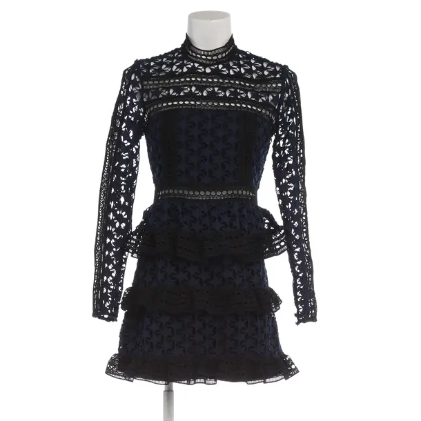 Kleid in Schwarz, Polyester, self-portrait
