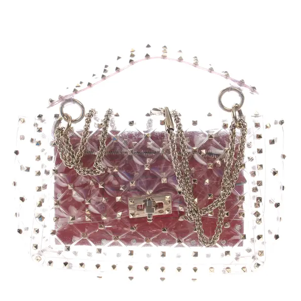 Schultertasche in Weiß, Polyamid, Valentino