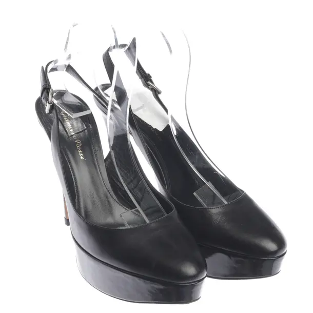 Slingbacks in Schwarz, , Gianvito Rossi