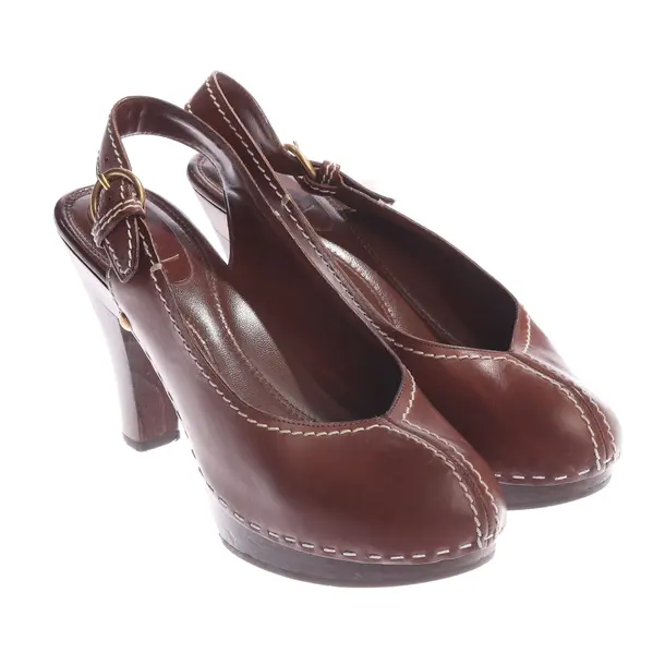 Slingbacks, in Braun, Saint Laurent