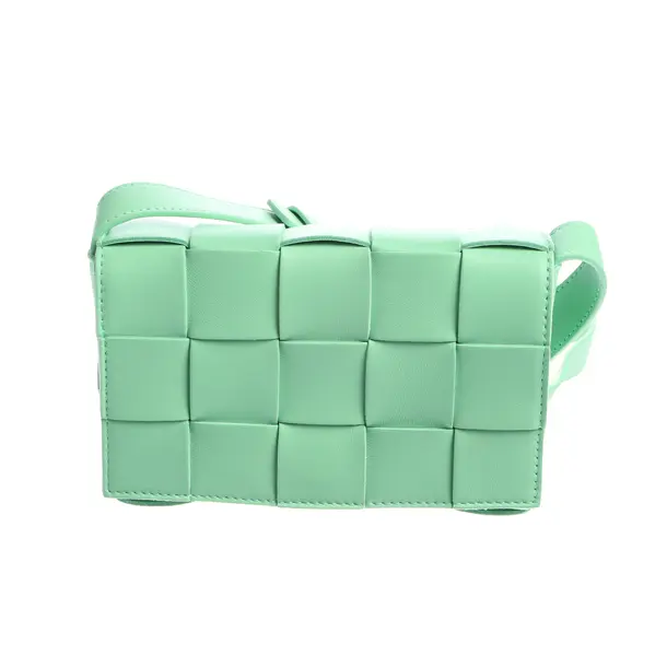 Umhängetasche in Grün, Leder, Bottega Veneta