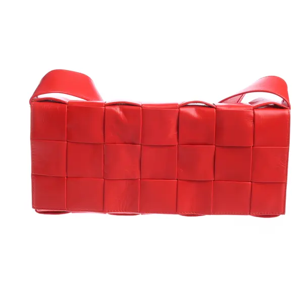 Cross Body Bag in Red, Leather, Bottega Veneta