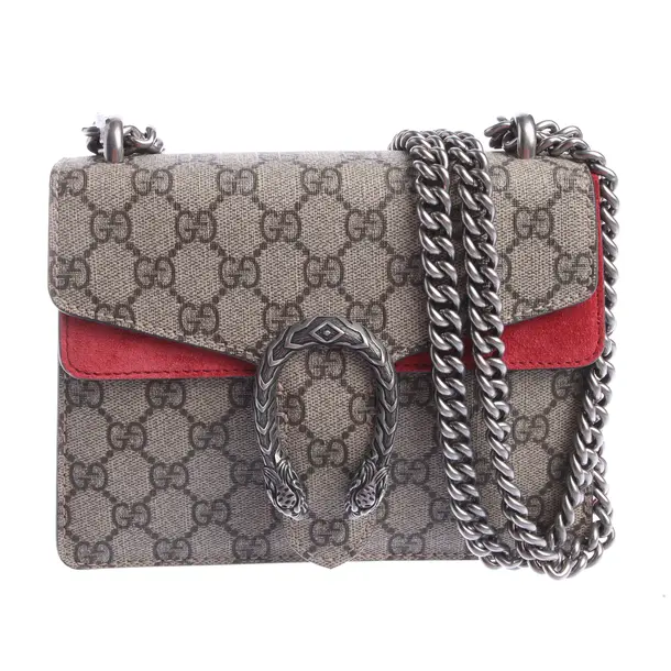 Schultertasche in Weiß, Leder, Gucci