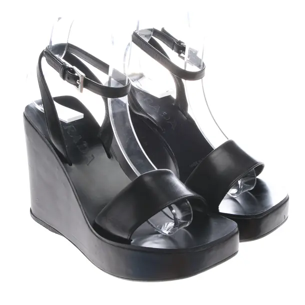 Wedges in Black, , Prada