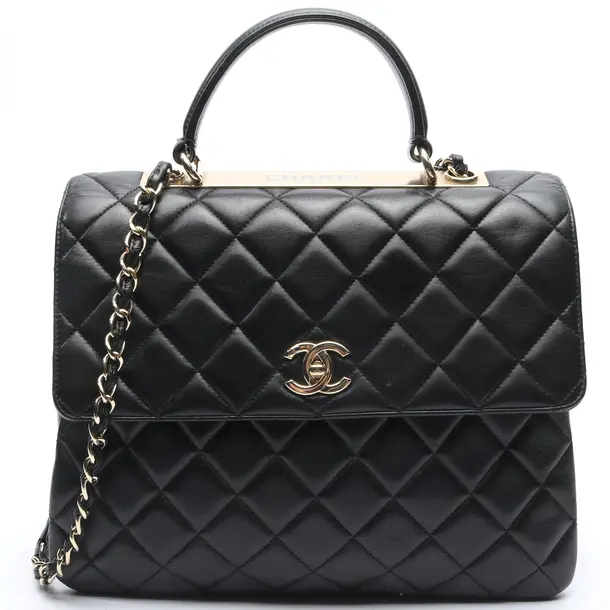 Handbag in Black, Leather, Chanel