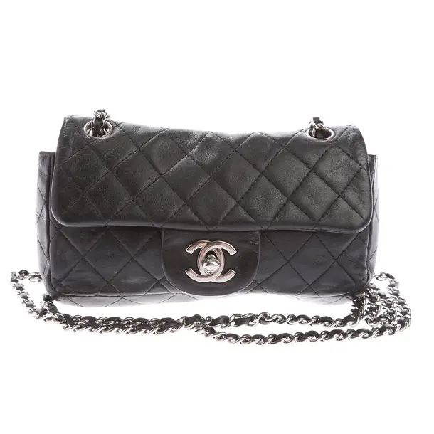 Abendtasche in Schwarz, Leder, Chanel
