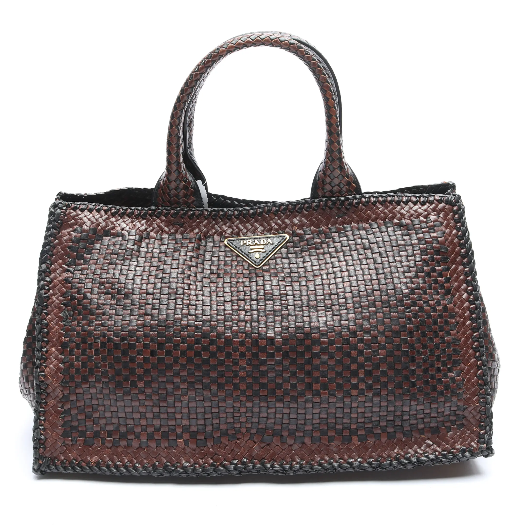 Prada Madras Handbag in Black