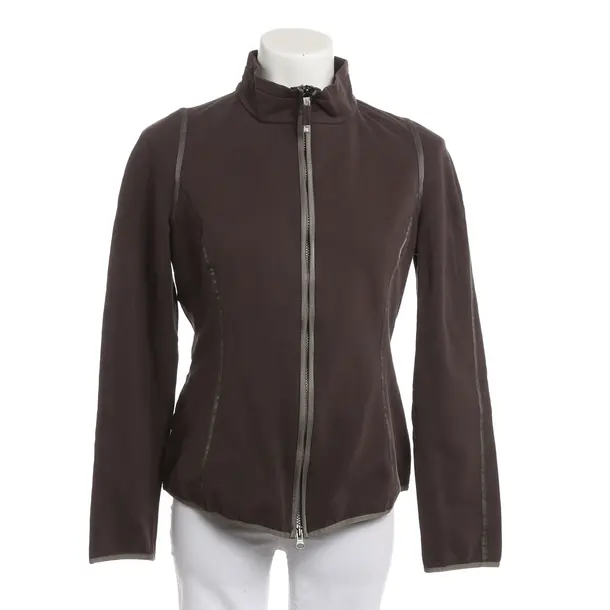 Sweatjacke, in Dunkelbraun, Baumwolle, Frauenschuh