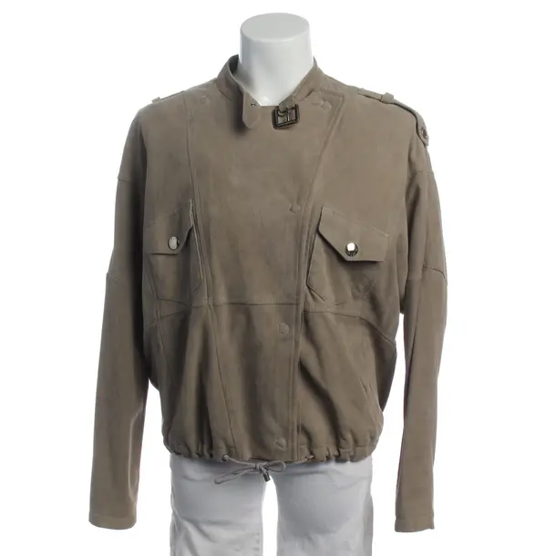LeatherJacket in Gray, Leather, Patrizia Pepe