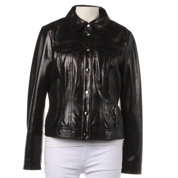 LeatherJacket in Black, Leather, Marc Cain