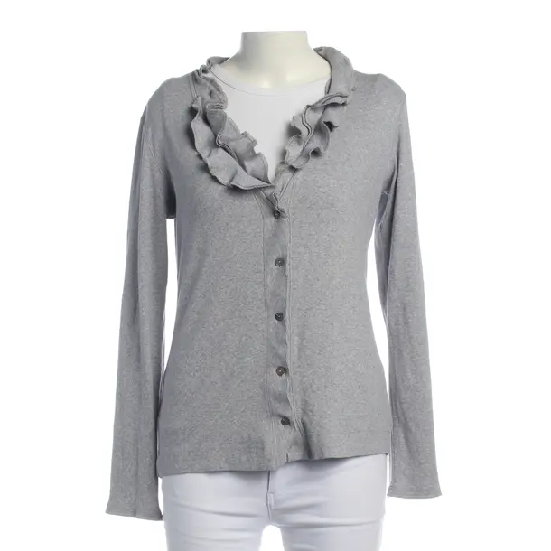 Cardigan in Gray, Cotton, Marc Cain
