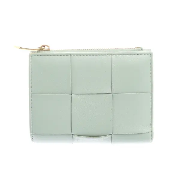 Wallet in Green, Leather, Bottega Veneta