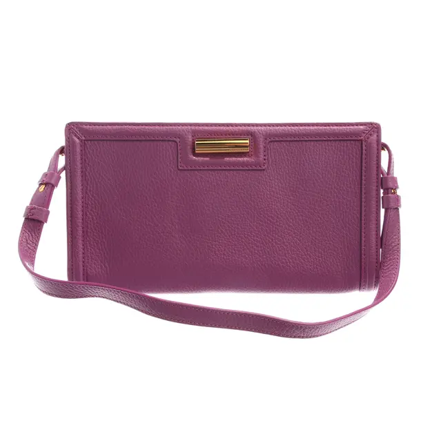 Clutch Bag in Purple, Leather, Coccinelle