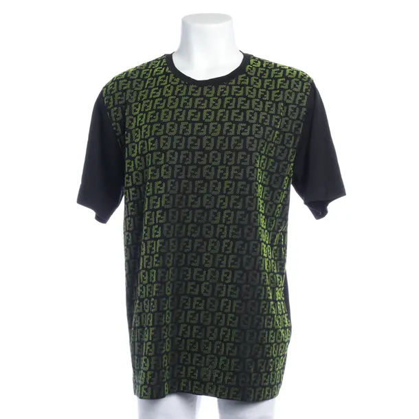 T-Shirt in Schwarz, Baumwolle, Fendi