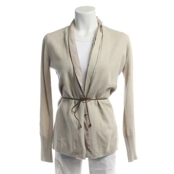 Cardigan in White, Wool, Fabiana Filippi