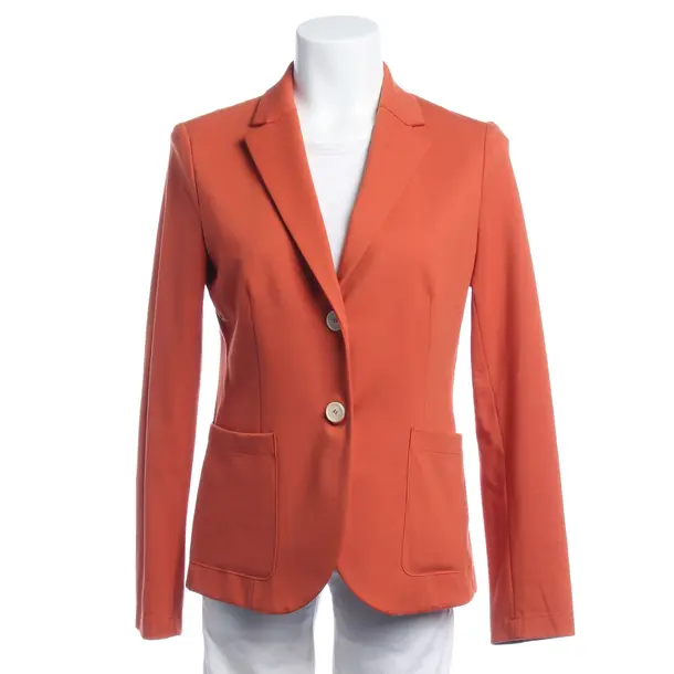 Blazer in Orange, Viscose, Harris Wharf London