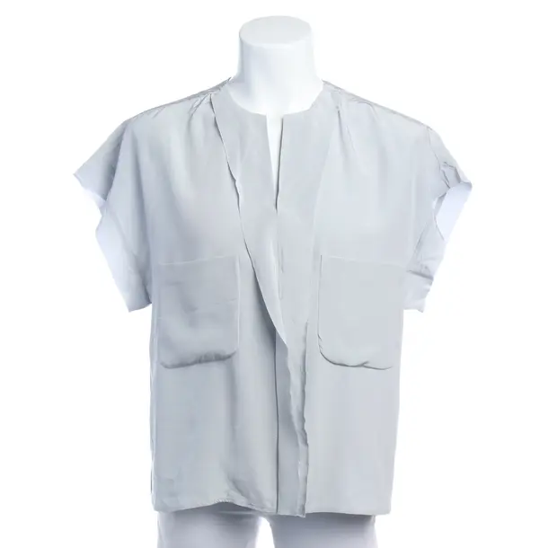 Bluse in Grau, Seide, Hemisphere