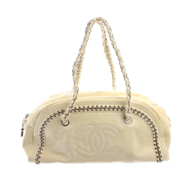 Schultertasche in Gelb, Leder, Chanel