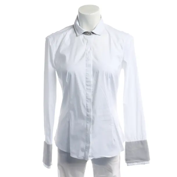 Bluse in Weiß, Baumwolle, Brunello Cucinelli