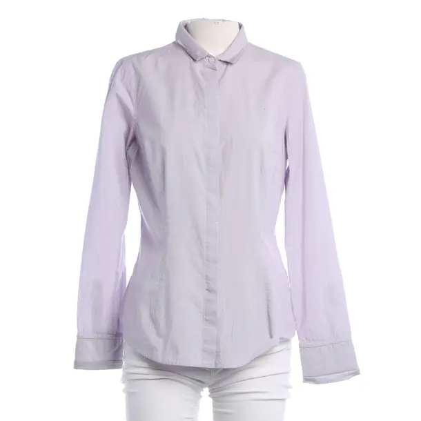 Blouse, in Purple, Cotton, Brunello Cucinelli