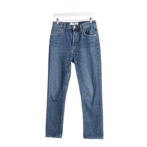 Jeans Straight Fit in Blau, Baumwolle, Agolde