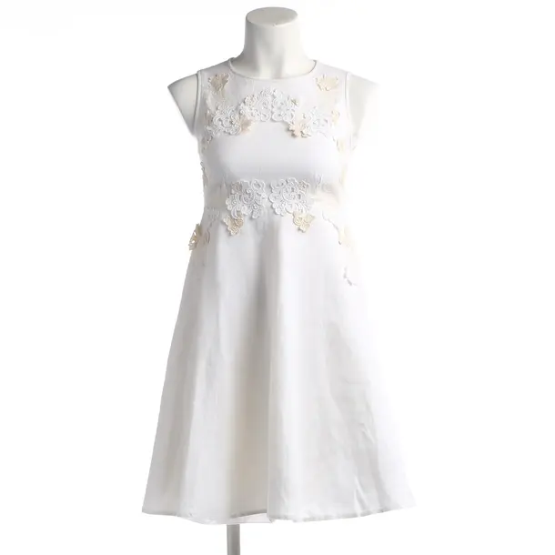 Cocktailkleid in Weiß, Leinen, Dolce & Gabbana