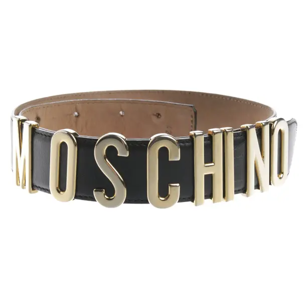 Belt in Black, Leather, Moschino