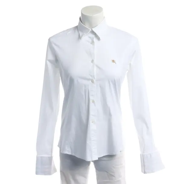 Bluse in Weiß, Baumwolle, Burberry