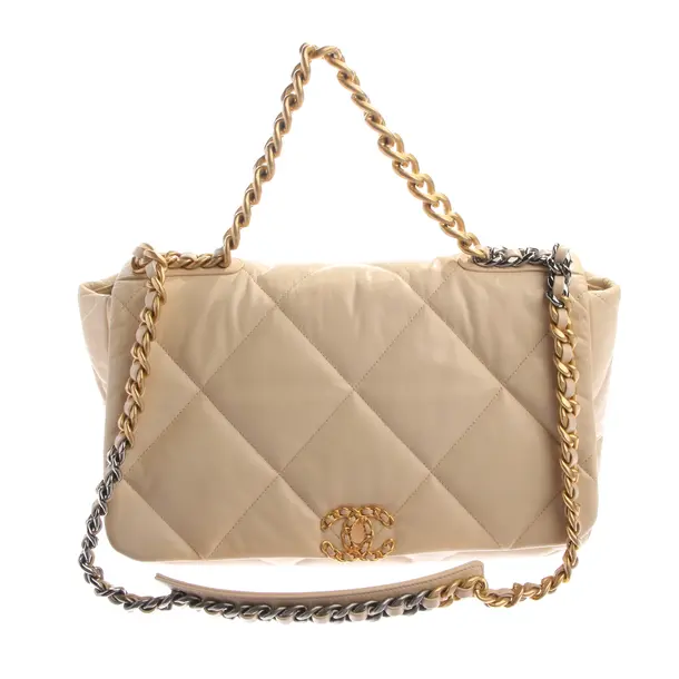 Schultertasche in Weiß, Leder, Chanel