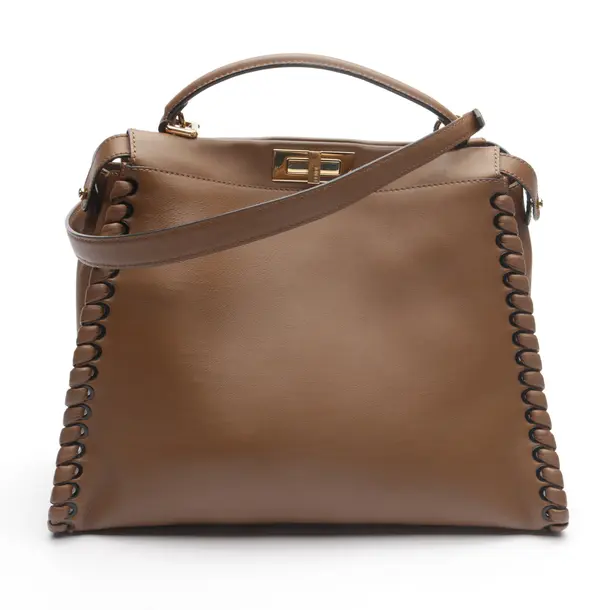 Handtasche in Braun, Leder, Fendi