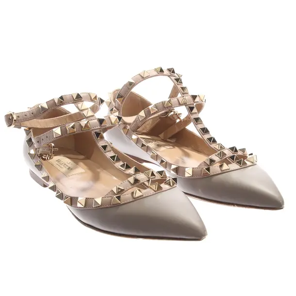 Ballet Flats in Gray, , Valentino