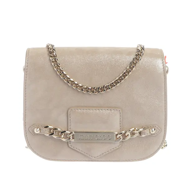 Abendtasche in Weiß, Leder, Jimmy Choo