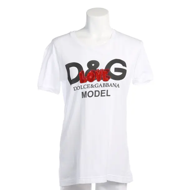 Shirt in Weiß, Baumwolle, Dolce & Gabbana