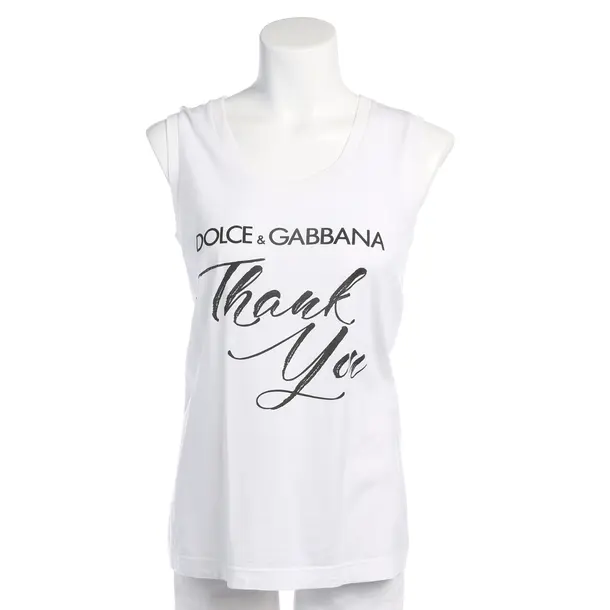 Top in White, Cotton, Dolce & Gabbana