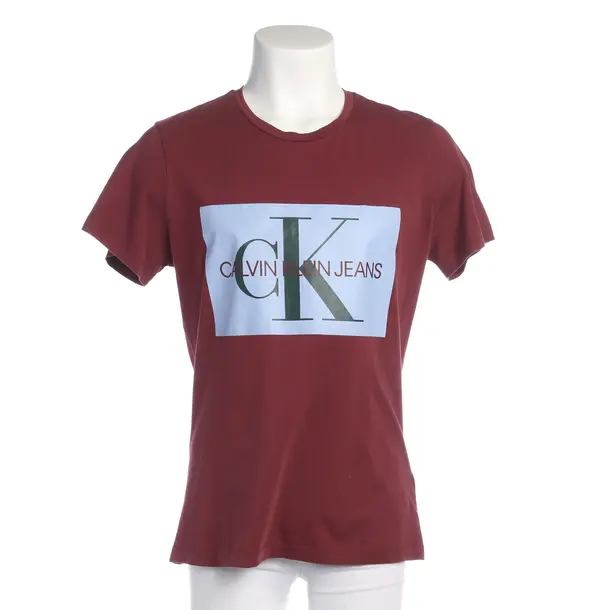 T-Shirt in Rot, Baumwolle, Calvin Klein