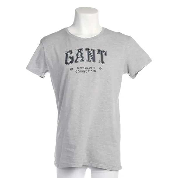 T-Shirt in Grau, Baumwolle, Gant