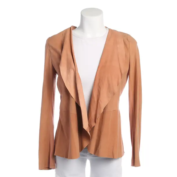 Sommerjacke in Orange, Leder, Marc Cain
