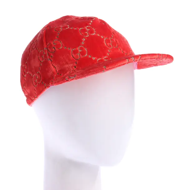 Cap in Rot, Viskose, Gucci