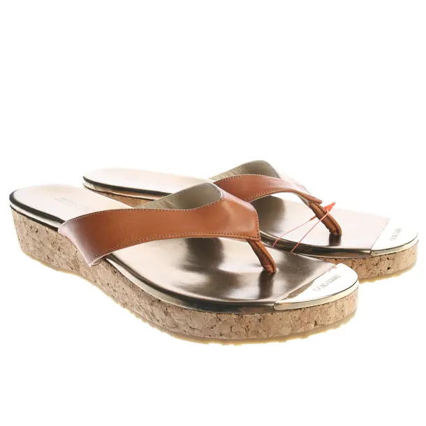 Sandals in Brown, , Jimmy Choo