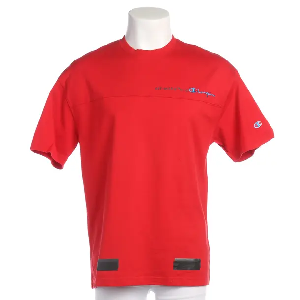 T-Shirt in Rot, Baumwolle, Off-White