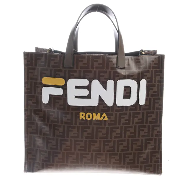 Shopper in Braun, Polyvinyl, Fendi